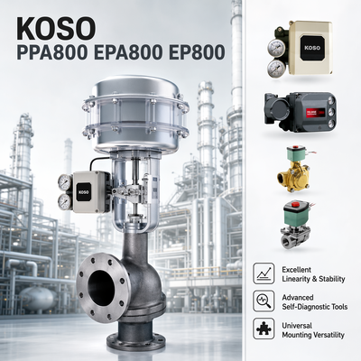KOSO Hoge Precisie Elektro-pneumatische Slimme Kleppositie-indicator PPA800/EPA800/EP800 OEM