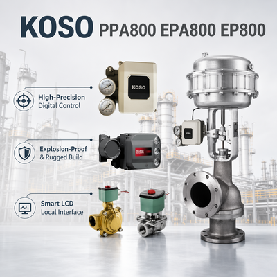 KOSO OEM Electro Pneumatic Smart Valve Positioner Modellen PPA800/EPA800/EP800