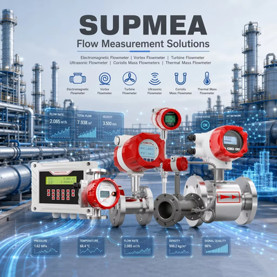Supmea Elektromagnetische stroommeter HART Magnetische vortex turbine Ultrasone Coriolis massa stroommeter Digitale stroomtransmitter
