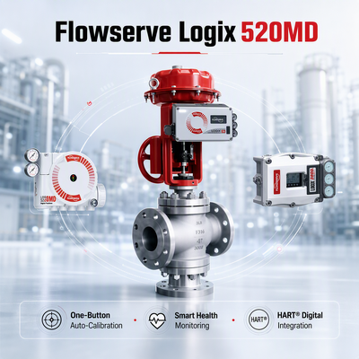 Flowserve Logix 520MD Plus Digitale HART Positie-regelaar 4 20mA Regelklep Actuator Olie Gas Chemisch Vermogen