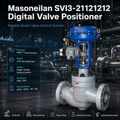 Masoneilan SVI3-21121212 Digitale HART Elektro-pneumatische Smart Ventielpositie-regelaar