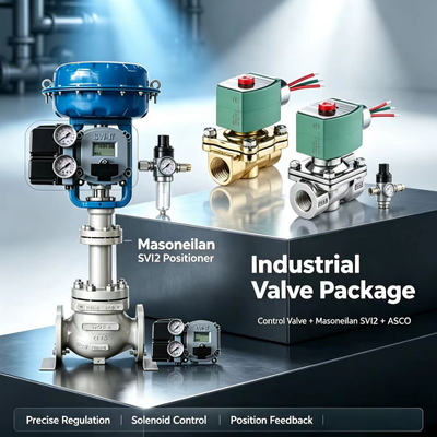 Masoneilan SVI2-21113111 SVI2-21123121 Smart Digital Valve Positioner met ASCO-solenoïde spoelkleppen