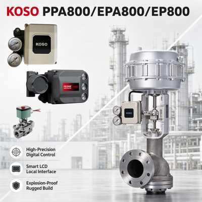 Op voorraad KOSO PPA800/EPA800/EP800 Elektropneumatische Smart Kleppositiehouder 4-20mA voor Pneumatische Regelklep