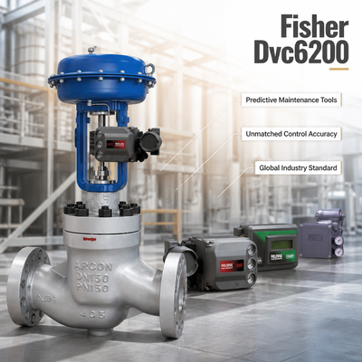 F-isher DVC6200 Smart Ventielpositie-instrument met Volledige Procesdiagnostiek voor Regelkleppen in Olie-, Gas-, Chemische en Energiecentrales