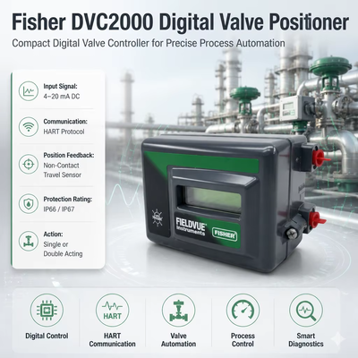 Fieldvue HC DVC2000 Single Acting Feedback Low Pressure Digitale Valve Positioner