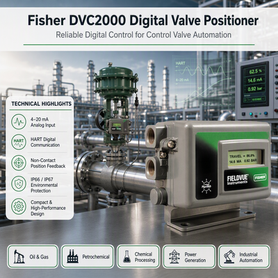 Brandnieuwe Fisher Fieldvue DVC2000 Intelligente Valve Positioner Fisher 846 Elektro-pneumatische Transducer Converts