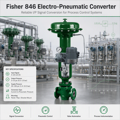 Fisher 846 Elektronische terugkoppeling 4-20mA Stroomdruk Elektro-pneumatische omvormer