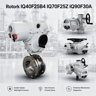 Originele Rotork IQ40F25B4 IQ70F25Z IQ90F30A Intelligente Elektrische Actuator 1000-2000Nm IP68 Gemotoriseerde Vlinderklep Controller