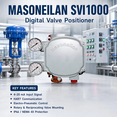 Masoneilan SVI1000 HART Digitale Regelklep Controller Elektro-pneumatische Kleppositie-indicator