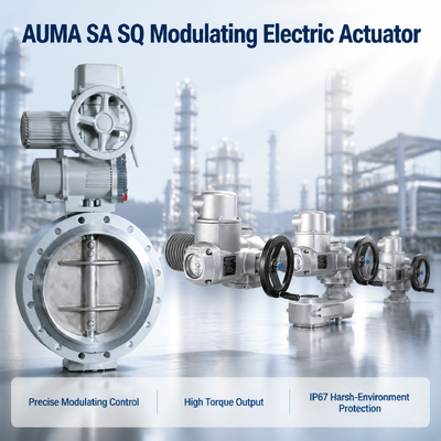 AUMA SA SQ Modulerende elektrische actuator,4‐20mA Signal Hoogteprecisie voor automatisering van pijpleidingen