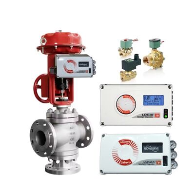 Flowserve Logix 520MD Digitale HART Elektro-pneumatische Smart Klepcontroller Regelkleppositie-indicator met Asco Solenoïdeklep