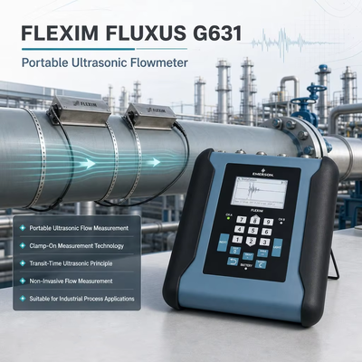 Flexim FLUXUS G631 Leak Detection Instrument Draagbare niet-inbreukmakende klemopende ultrasone stroommeter