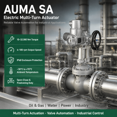 AUMA SA Elektrische Multi Turn Valve Actuator Motoriseerde Valve Actuator Industriële Valve Automatisering Poort Valve Actuator