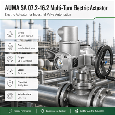 AUMA SA Multi Turn Elektrische Actuator Motorbediende Klep Actuator Industriële Klep Actuator Schuifafsluiter Automatisering
