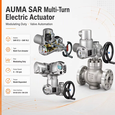 AUMA SAR Elektrische actuator Valve Automation Multi-Turn Motorized Valve Actuator Industrial Electric Valve Control
