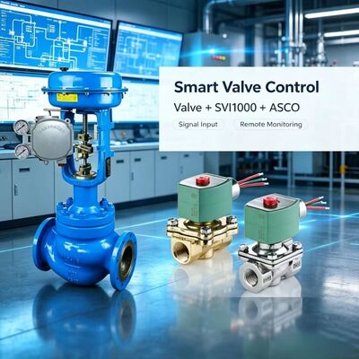 Masoneilan SVi1000 Digitale Valve Positioner 4-20mA HART Pneumatische besturing met ASCO Solenoïde Valve