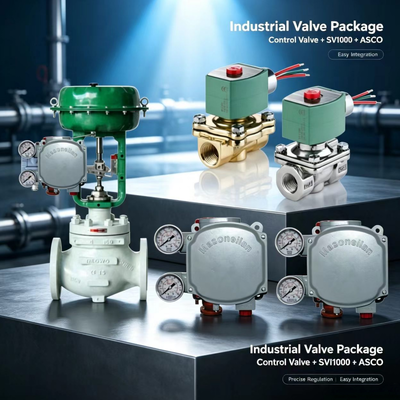 Masoneilan SVi1000 Digitale Valve Positioner 4-20mA HART Pneumatische besturing met ASCO Solenoïde Valve