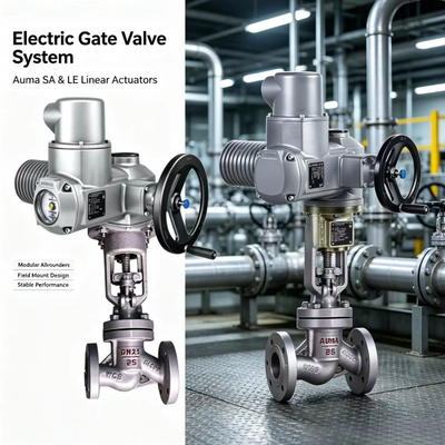 AUMA SA en LE Lineaire Stuwkracht Unit Multi-Turn Actuator voor Industriële Kleppen Hoge Prestaties