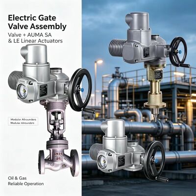 AUMA SA en LE Lineaire Stuwkracht Unit Multi-Turn Actuator voor Industriële Kleppen Hoge Prestaties