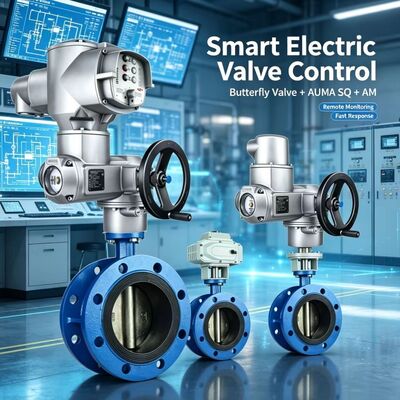 AUMA SQ 05.2-14.2 Deeldraai-actuator met AM 01.1 Besturing SFC Safe End Position Feedback Valve