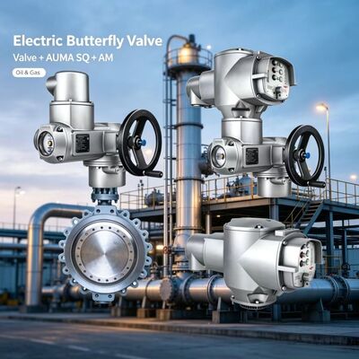 AUMA SQ 05.2-14.2 Deeldraai-actuator met AM 01.1 Besturing SFC Safe End Position Feedback Valve