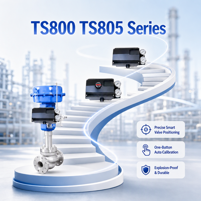 TS800 TS805 Serie Smart Klepstandsteller Kegelklep