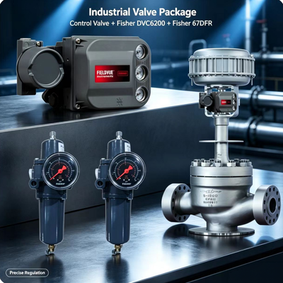 Fier DVC6200 Digitale klepregelaar met 67DFR-filterregulator voor nauwkeurige pneumatische bediening
