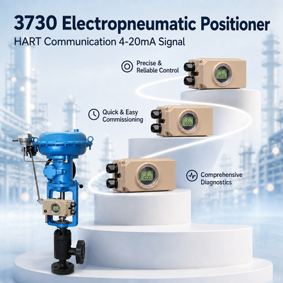 3730 slimme elektro-pneumatische positioner HART 4 20mA automatische kalibratie regelklepdiagnostiek