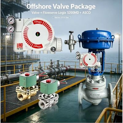Flowserve Logix 3200MD Digitale positioner met ASCO solenoïde klep voor nauwkeurige industriële klepbesturing
