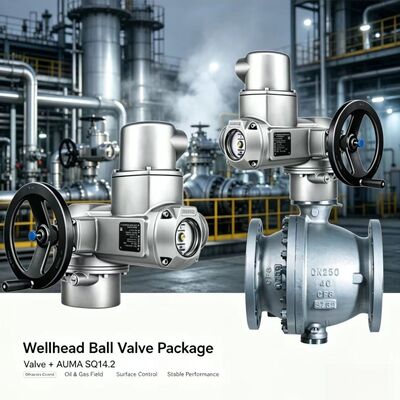 AUMA SQ 14.2 Deeldraai-actuator 800-2400Nm Hoog koppel Open-Sluit Valve Actuator IP68 Industrial