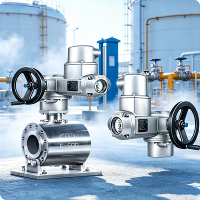 AUMA SQ 14.2 Deeldraai-actuator 800-2400Nm Hoog koppel Open-Sluit Valve Actuator IP68 Industrial