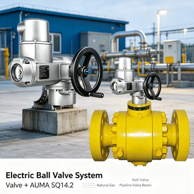 AUMA SQ 14.2 Deeldraai-actuator 800-2400Nm Hoog koppel Open-Sluit Valve Actuator IP68 Industrial