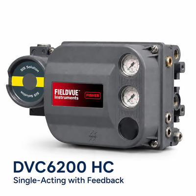 DVC6200 HC Digitale Klepcontroller 4–20 mA HART Pneumatische Enkelwerkende Kleppositiehouder met Terugkoppeling