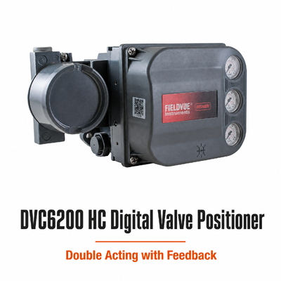 DVC6200 HC Digitale klepcontroller Dubbelwerkende kleppositionair met feedback