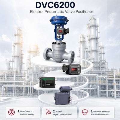 FIELDVUE DVC6200 Smart Valve Positioner 4 20mA IP66 Digitale Valve Controller