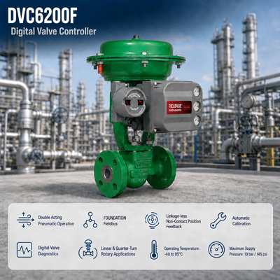 DVC6200F FD Double Acting FOUNDATION Fieldbus Smart Valve Controller Digitaal Valve Positioner Leverancier