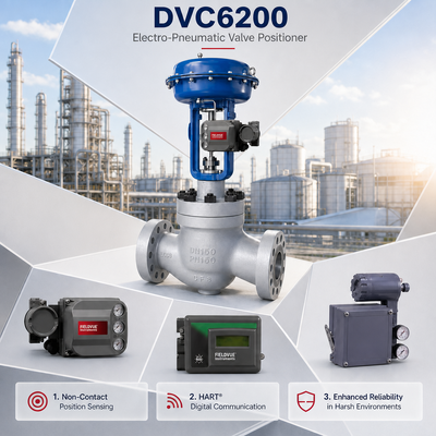 DVC6200 Pneumatische klep positioner ATEX IECEx Gecertificeerd -40 85°C Stroomregeling Druk