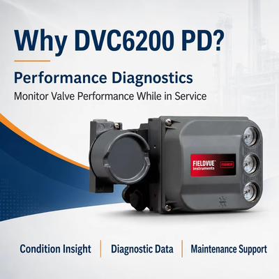 Voorraad DVC6200 PD Digitale slimme klep positioner met prestatiediagnostiek