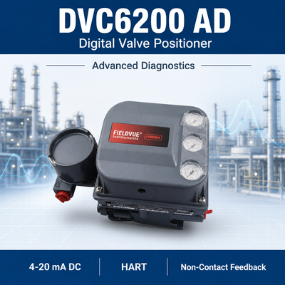 DVC6200 AD Digitale Pneumatische Klepstandsteller HART Geavanceerde Prestatiediagnostiek