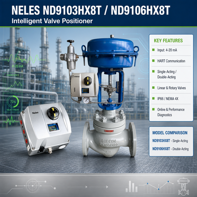 Neles ND9103HX8T ND9106HX8T Digitaal HART Pneumatische klepcontroleur Smart Control Valve Positioner