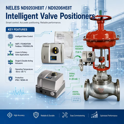 Valmet Neles ND9203HE8T ND9206HE8T HART 4-20mA HART Intelligente Digitale Klepcontroller Rotary Lineaire Kleppositie-indicator