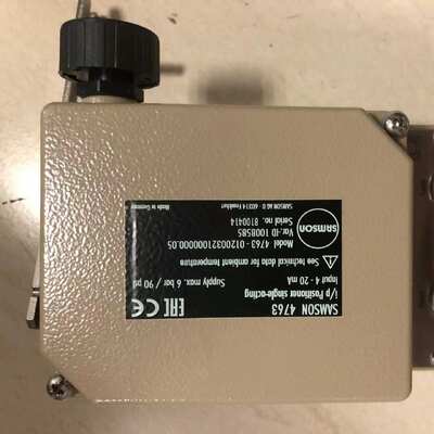 Geavanceerde industriële precisie Samson 4763 Valve Positioner Package voor slimme besturing