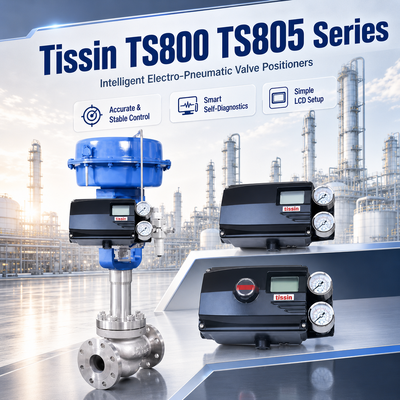 Tissin TS800 TS805 Series Smart Valve Positioner OEM Industrial Automation HART Control