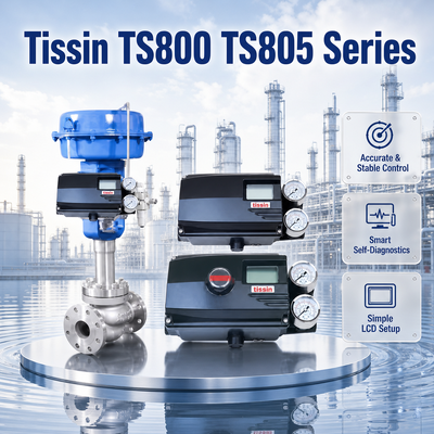 Tissin TS800 TS805 HART Digitale Klepstandsteller 4 20mA Pneumatische Flowregelaar