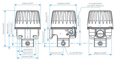 Model Elektro Pneumatische Omvormer 4411 Explosiebestendig voor Controleklep