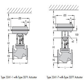 DIN-van de de Klep Pneumatisch Bol van de Versie de Pneumatisch Controle Legering van de de Controleklep/Staalmateriaal