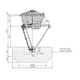Parallel het Wapenplafond dat van de Koppelingstype Chinees Robot voor Kawasaki-Robot opzet