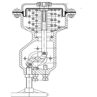 3278 Reeksen NBR Actuator van het 6 Bar Pneumatische Diafragma