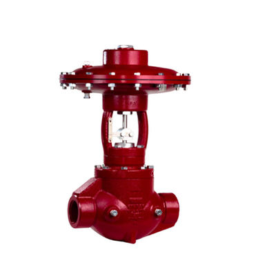 de kleppen van de hoge drukcontrole EFG 2150 SMT-Pb 2 IV materiële van de het ontwerpdrukregelaar van de Staal rode kleur grootte 2“