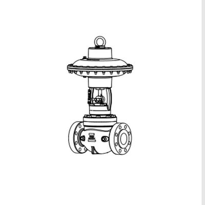 de kleppen van de hoge drukcontrole EFG 2150 SMT-Pb 2 IV materiële van de het ontwerpdrukregelaar van de Staal rode kleur grootte 2“